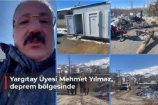 Yargıtay Üyesi Mehmet Yılmaz, deprem bölgesinde